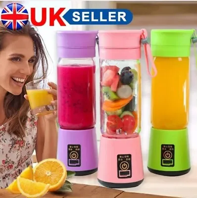 LOEFME Portable Mini Electric Juice Maker Blender Smoothie Juicer Fruit Machine • £6.99