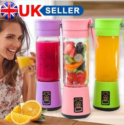 LOEFME Portable Mini Electric Juice Maker Blender Smoothie Juicer Fruit Machine • £6.99
