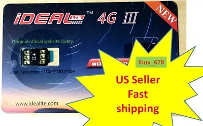 Ideal Sim Card Chip For IPhone 13 12 Pro Max 11 XR X 8 7 6s Plus SE Rsim Turbo • $24.99