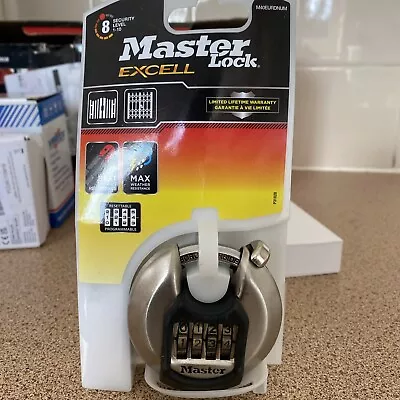 Master Lock Excell 4 DIGIT Combination 70mm Padlock Mlkm40num G360 • £12.99