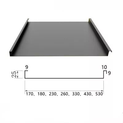 Stand Seam Metal Roof Panel 25mm-430mm • $4.30