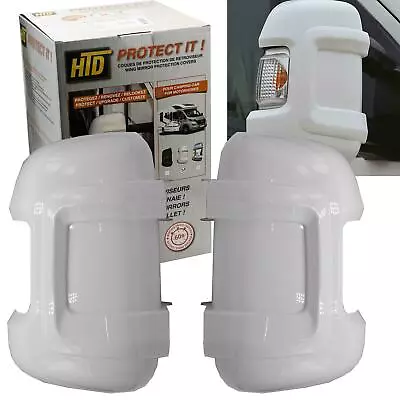 £42.99 • Buy Protect-it Pair Long Arm Mirror Covers Fits Fiat Ducato White Motorhome