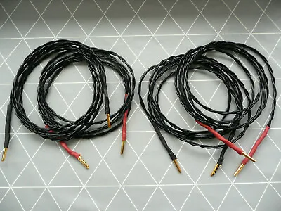 Neotech UP-OCC Speaker Cable 2.5m Pair 8.2 Ft 16AWG Stranded Copper Kable Hi End • $99