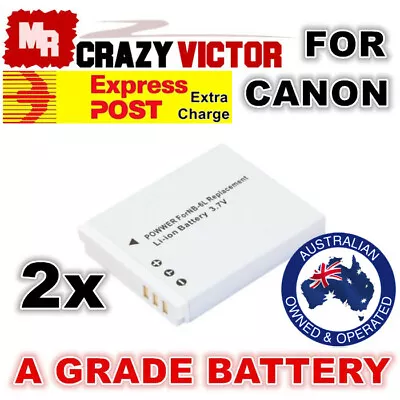 2x Battery For Canon NB-6L PowerShot SX610 HS SX240 SX500 SX260 S95 SX280 SX270 • $15.95