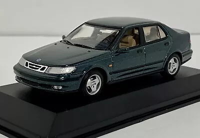 Diecast - 1/43 - 1997 Saab 9-5 Saloon - Green Metallic - By Minichamps • $43.57