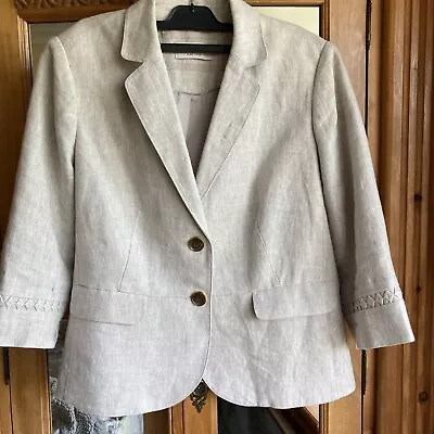 M&S Ladies  Linen Jacket Size 14 • £8.50