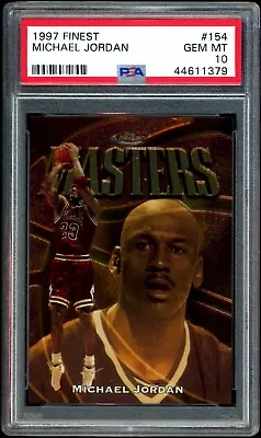 Michael Jordan 1997-98 Topps Finest Masters Gold #154 PSA 10 Gem Mint • $2000