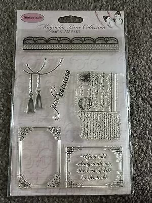 Ultimate Crafts Magnolia Lane Collection Stamp Set Love Romance • £3