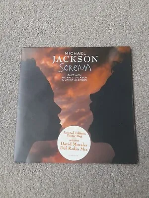 Michael Jackson - Scream 7  Limited Edition Poster Sleeve  Vinyl Single Record  • $45.45