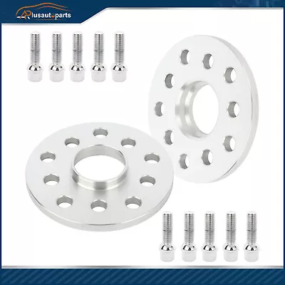 2X 10mm 5x100 Or 5x112 Hubcentric Wheel Spacers Fits Audi A3 A4 A6 A8 VW Beetle • $34.67