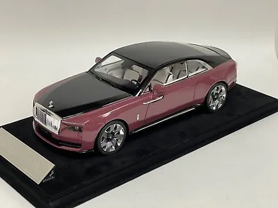 1/18  Rolls Royce Spectre  In Black And Red  Suede Base Model #20 Of  20 Pieces • $399.95