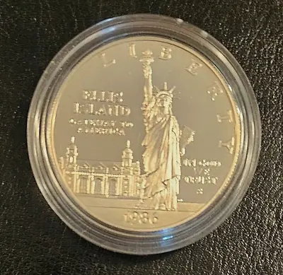1986 S Ellis Island Liberty Silver Commemorative Dollar $1 US BU/UNC • $34.95