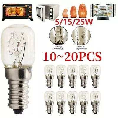 Salt Lamp Globe Bulb For 10/20pcs E14 Light Bulbs 7/15/25W Himalayan Salt Lamp • $14.49