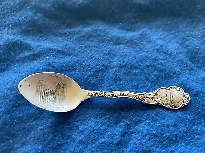 Antique Sterling Souvenir Spoon Mormon Temple Salt Lake City Engraved • $29.99