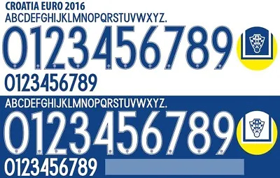 £13.99 • Buy Croatia Euro 2016 Away / Home Football Shirt Nameset Any Name & Number