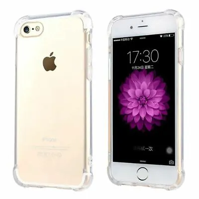 $6.45 • Buy Shockproof IPhone 14 13 12 11 Pro Max XS 8 7 Soft Gel Clear Case Cover For Apple