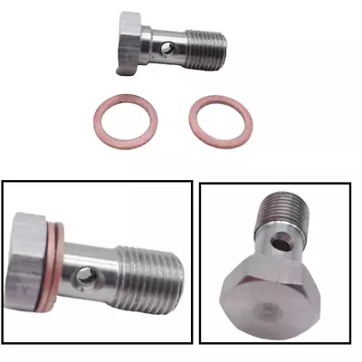 SS Turbo Oil Feed Kit M10x1.0 With 1.5mm Restrictor For Mitsubishi TD025 TD025L • $10.27