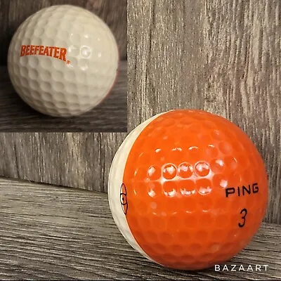 Ping Eye Golf Ball Two Tone Beefeater Promo RARE Advertising Dual Color Vintage  • $42.81
