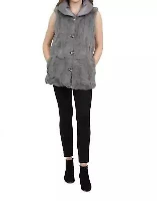 Love Token Nastia Reversible Genuine Real Rabbit Fur Vest For Women - Size S • $58