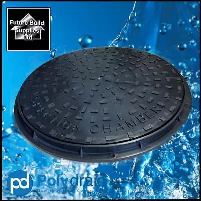 Polydrain Inspection Chamber Manhole Round Plastic Cover & Frame 450mm  • £20.95