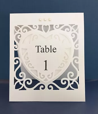 Wedding Table Numbers (Free Standing) • £2