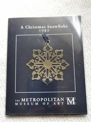 Metropolitan Museum Of Art Christmas Snowflake Ornament 1982 Reissue Small • $18.50