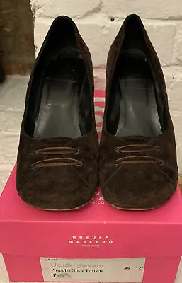 £12 • Buy Ursula Mascaro 39 Brown Suede Angelis Shoes
