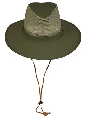 Cowboy Elysiumland Safari Olive Outdoor Beach Panama Chin Strap SPF 50 Men's Hat • $25.46
