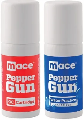 Mace Pepper Gun Cartridge 2 Pk For Use With Mace Brand OC Pepper/Water Practice • $17.89