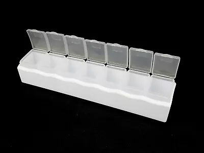 7 Day Pill Case W/Removable Daily Trays Meds Vitamins Supplements #PL-4011 • $5.95