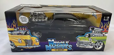 MUSCLE MACHINES 1:18 Scale 1949 Mercury In  ALL BLACK • $80