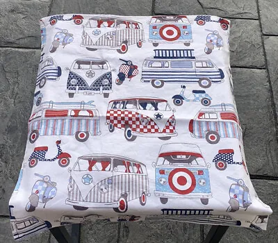 Handmade Camper Van Scooter Cushion Cover 16x16 • £5