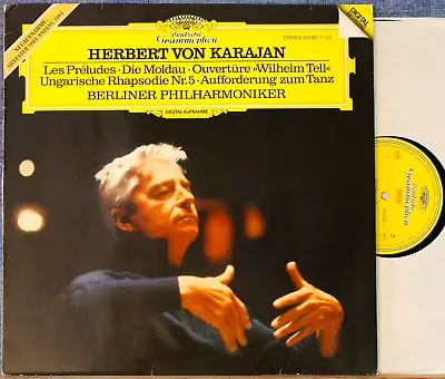 Karajan. Smetana (Moldau) + Liszt + Rossini + Weber. DGG 413 587 Dig. NM • $15