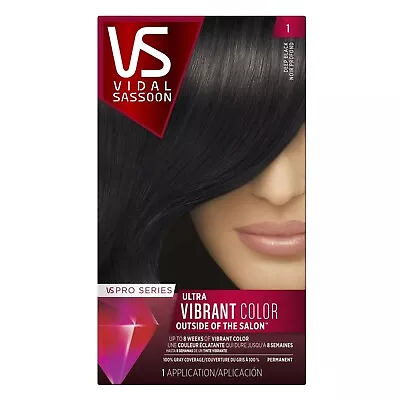 Vidal Sassoon Pro Series Permanent Hair Color – 1 Deep Black - *New In Box* • $18.99