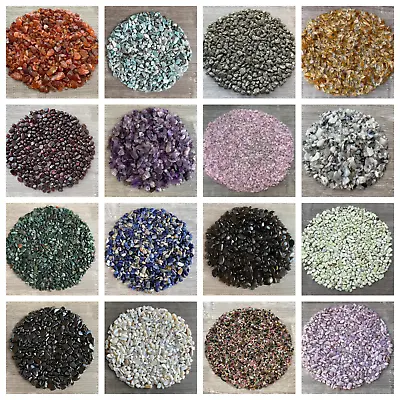 Grade A++ Semi Tumbled Gemstone Mini Chips 3 - 18 Mm Wholesale Bulk Lot • $20.70