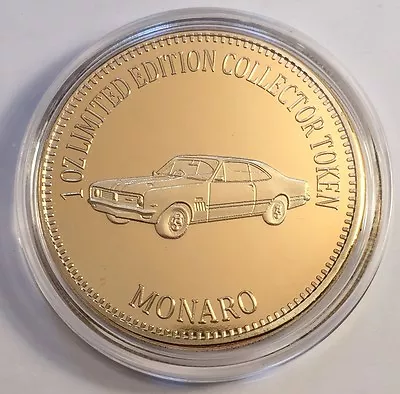 Holden Monaro Muscle Car Series 1 0z HGE 999 24k Gold Coin/token LTD 2500  • $12.50