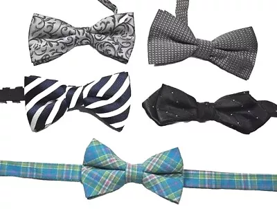 (5) Gentlemen's Assorted Pre-Tied Adjustable Designer Bow Ties • $9.95