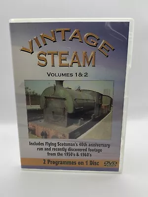 Vintage Steam Volumes 1 And 2 DVD - Trains And Locomotives - PAL Region 0 • $8.98