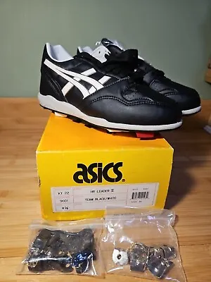 Vintage ASICS CLEATS Size 8.5 KY22 HR Leader 2 931202 THI NOS NIB Metal Plastic  • $49.99