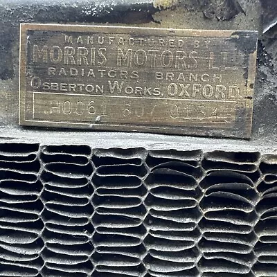 MG MGA MKII 1500  1600 Roadster Coupe  Morris Motors Radiator. Made In Oxford • $49