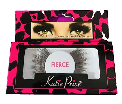 Katie Price Fierce False Eyelashes + Glue BNIB Synthetic - Strip • £2.25