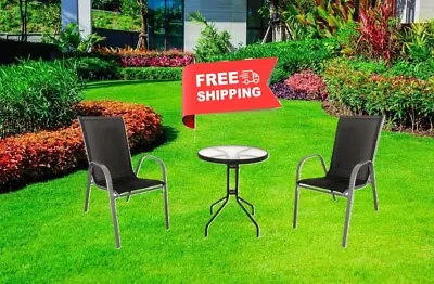 Garden Furniture Table And Chairs 3 Piece Or Separate Set Patio Outdoor Seating • £65.99