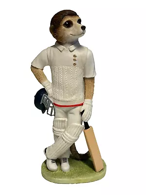Country Artists Magnificent Meerkats CA04523 Waiting To Bat Cricketer H24cm • £27.50