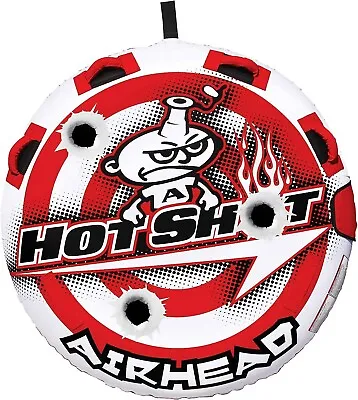 Airhead Hot Shot 1-2 Rider Towable Tube For Boating Red/White • $85.76