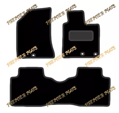 Hyundai I40 (3 Pcs) Tailored Fit Floor Mats In Carpet From 2012 - 2019 Oval Clip • £17.99