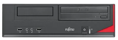 500G HDD Windows 10  Fujitsu E420 E85+ Desktop PC 3.4GHz 4GB Ram • £39