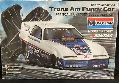 1/24 MonogramDon Prudhomme's Trans Am Funny Car Model Kit Open Box • $12.50