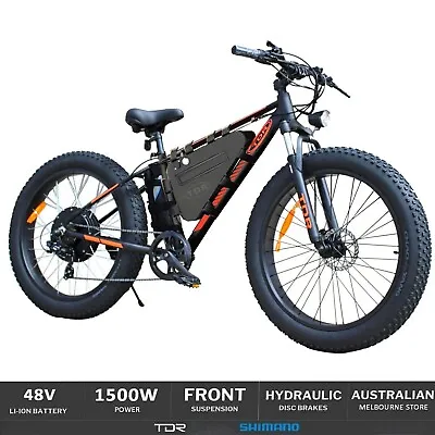 48V 28AH 1500W 26 X 4  Fat Tire EBike Electric Cruiser Bike E-MTB Mountain Bike • $2429.95