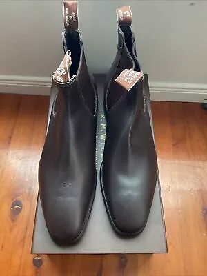 Rm Williams Craftsman Boots Kangaroo Leather Size 10.5 G. New.  RRP $ 699 • $425