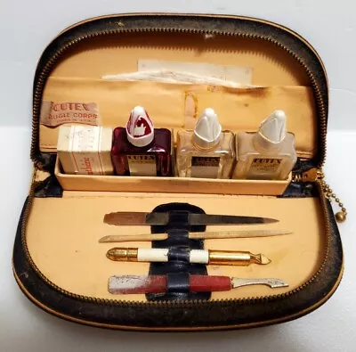 Vintage Cutex Bugle Corps Travel Manicure Nail Set & Lentheric Miracle Perfume • $24.99